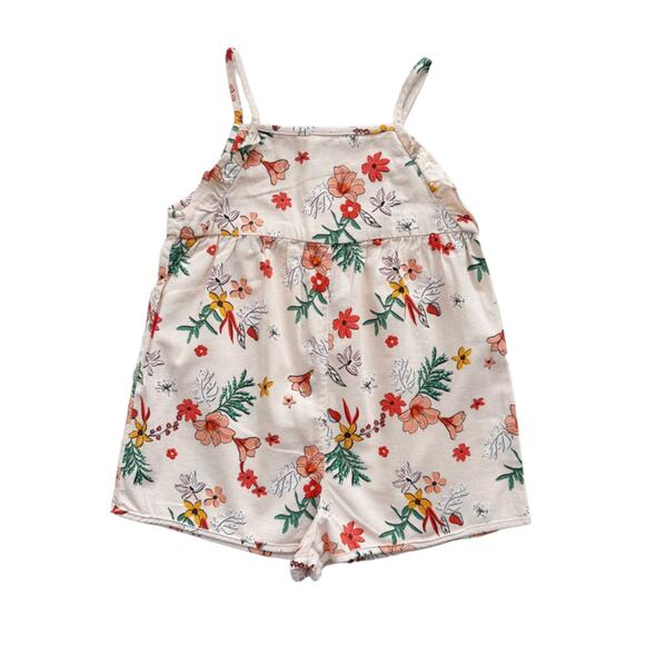 Zara Floral Tank Romper Size 3-4y - Picture 1 of 4